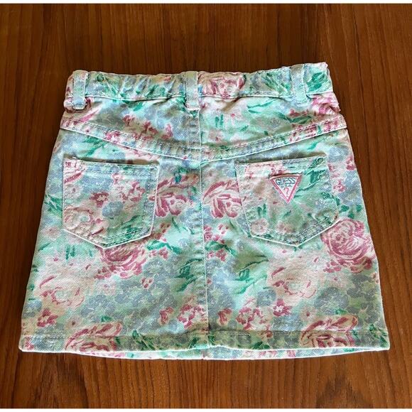 Vintage Guess Toddler Floral Skirt 3T - Picture 2 of 14